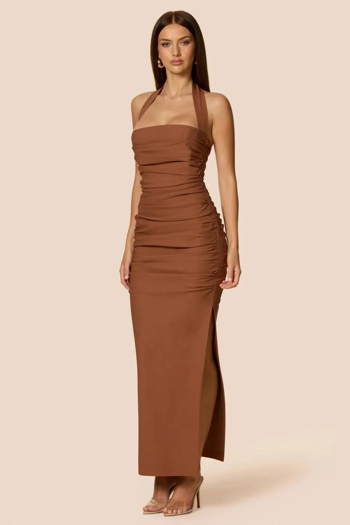 Love Nookie Zenya Maxi Dress in Caramel Size S / AU8 - Image 4