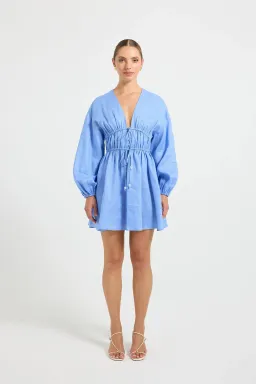 Pasduchas Vera Mini Dress Blue Size 12 for rent on The Volte - image 1