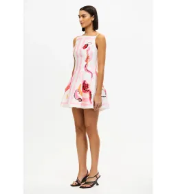 Acler Pennick Mini Dress in Blush Size AU 6 for rent on The Volte - image 2