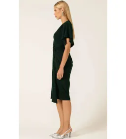 Sacha Drake The Emporium Midi Dress In Emerald Size 12 for rent on The Volte - image 3