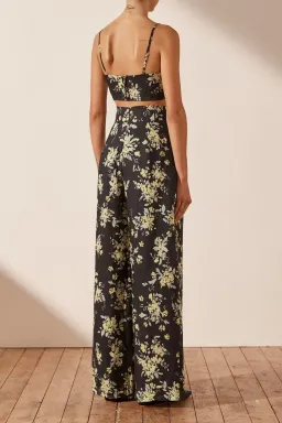 Shona Joy Goldie Tie Front Top & Pant Set Black Size AU 6 / XS for rent on The Volte - image 4