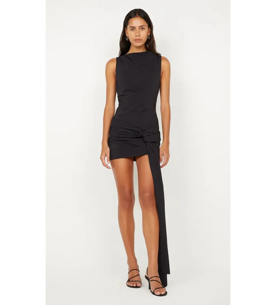 Bec & Bridge Domenic Asym Mini Dress Black Size AU 12 for rent on The Volte - main image