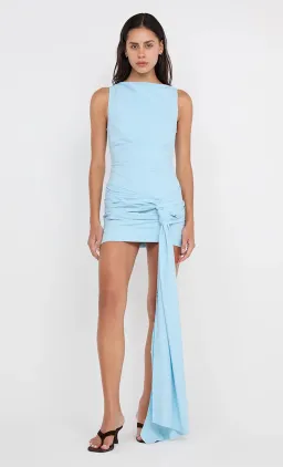 Bec & Bridge Domenic Asym Mini Dress Sky Blue Size AU 10 for rent on The Volte - image 1