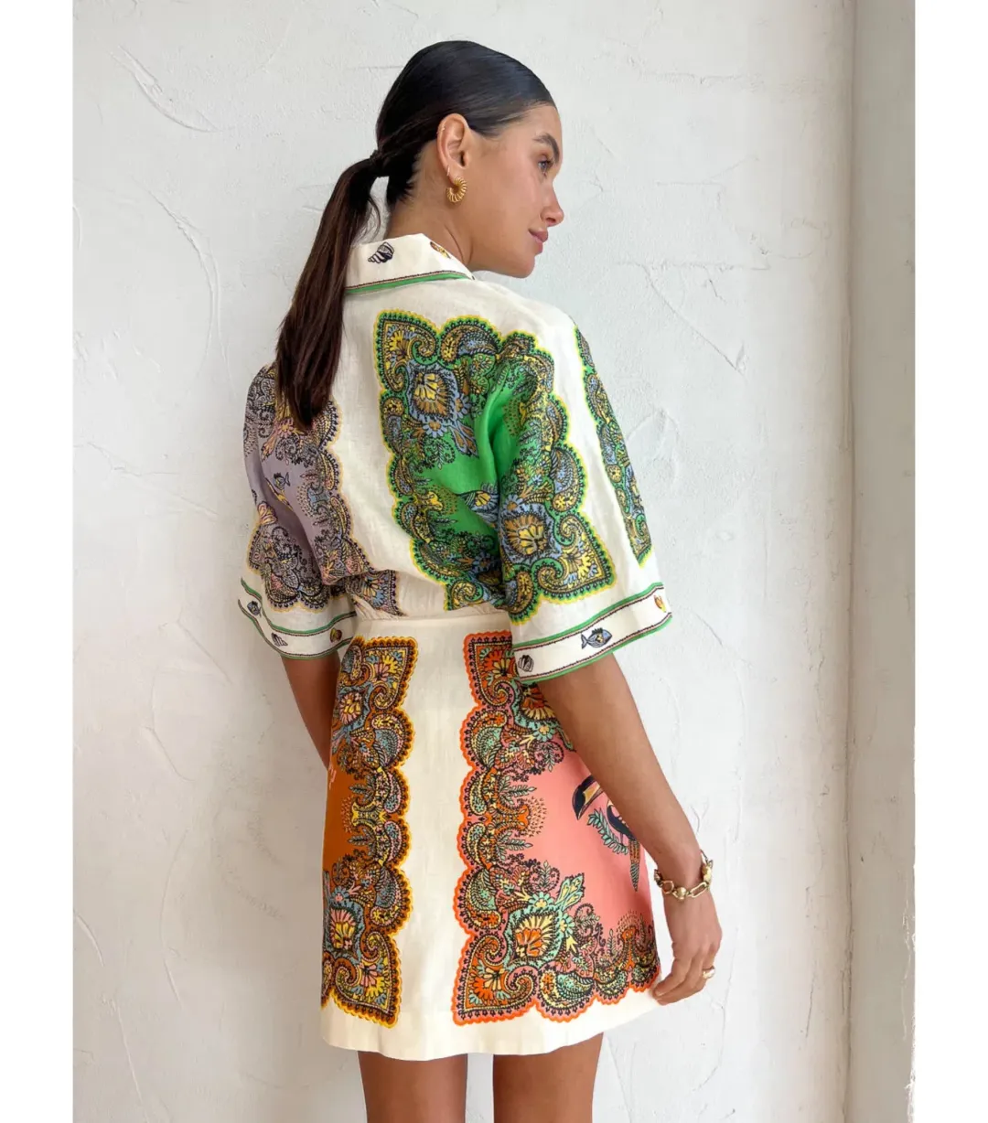 Alemais Trippy Troppo Mini Dress Multi Size AU 8 for rent on The Volte - main image