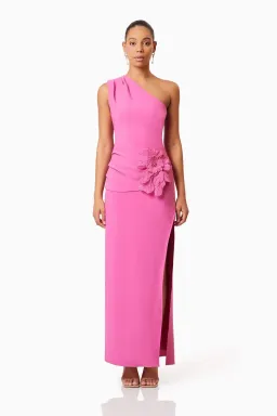 Elliatt Janelle One Shoulder Gown Pink Size 6 for rent on The Volte - image 1