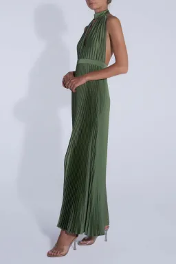 Lidee Woman Chateau Gown Maxi Dress in Moss Size AU 8 for rent on The Volte - image 2