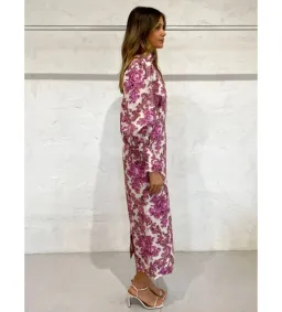 Alemais Isla Midi Dress in Magenta Size AU 12 for rent on The Volte - image 6