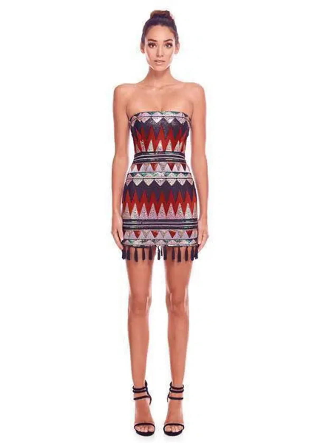 Eliya the Label Perplex Dress Multi Sequin Size 6 - Image 1