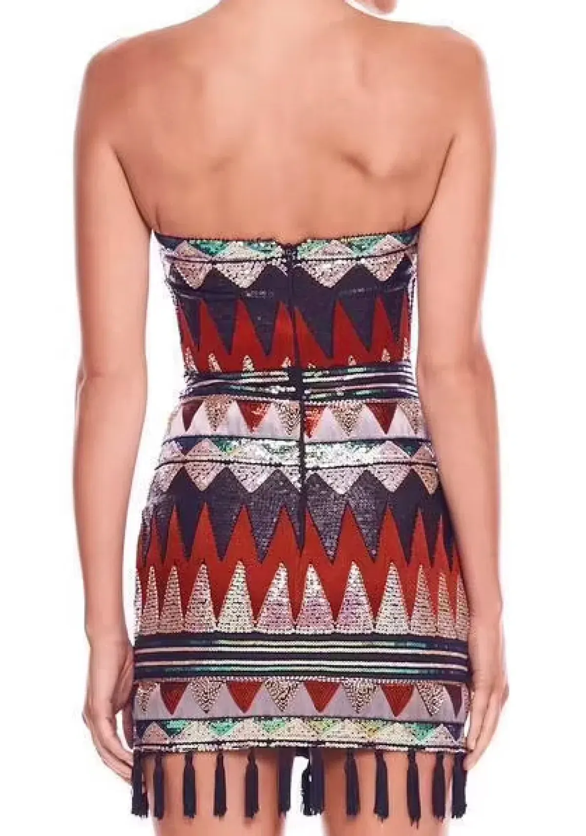 Eliya the Label Perplex Dress Multi Sequin Size 6 - Image 3