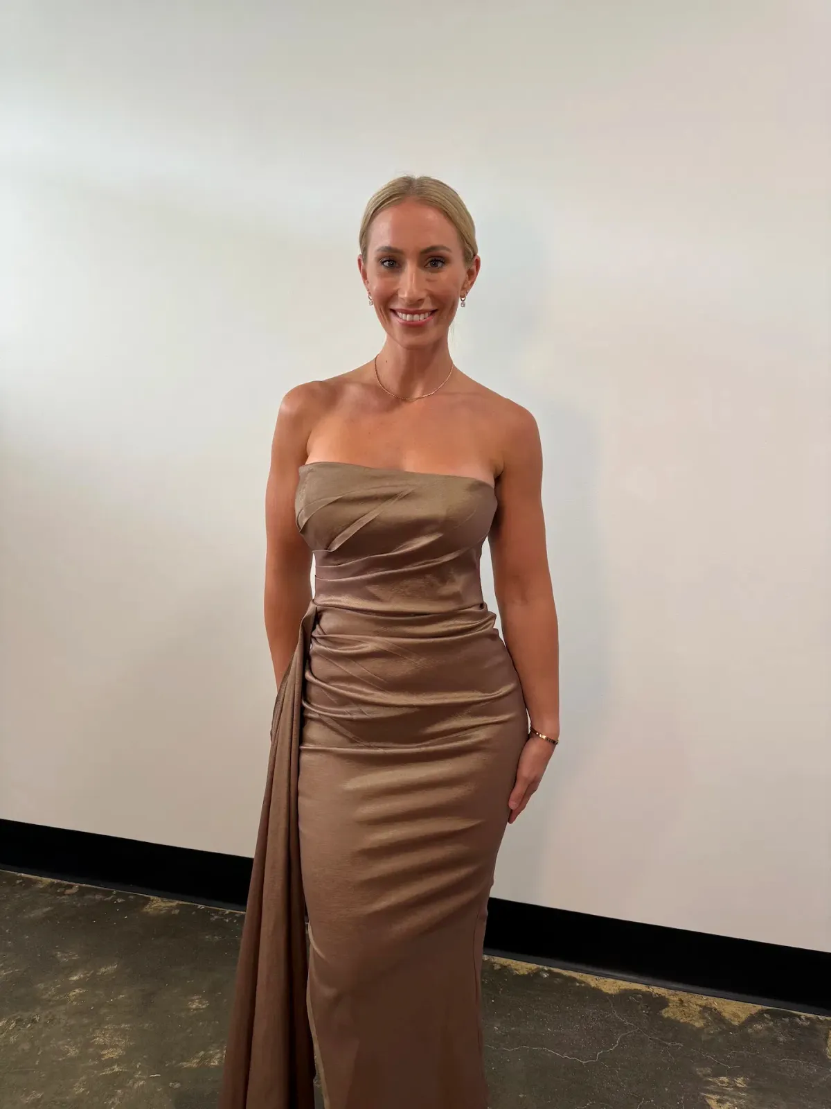 Elle Zeitoune Paulina Maxi Dress Cocoa Size 12 - Image 2