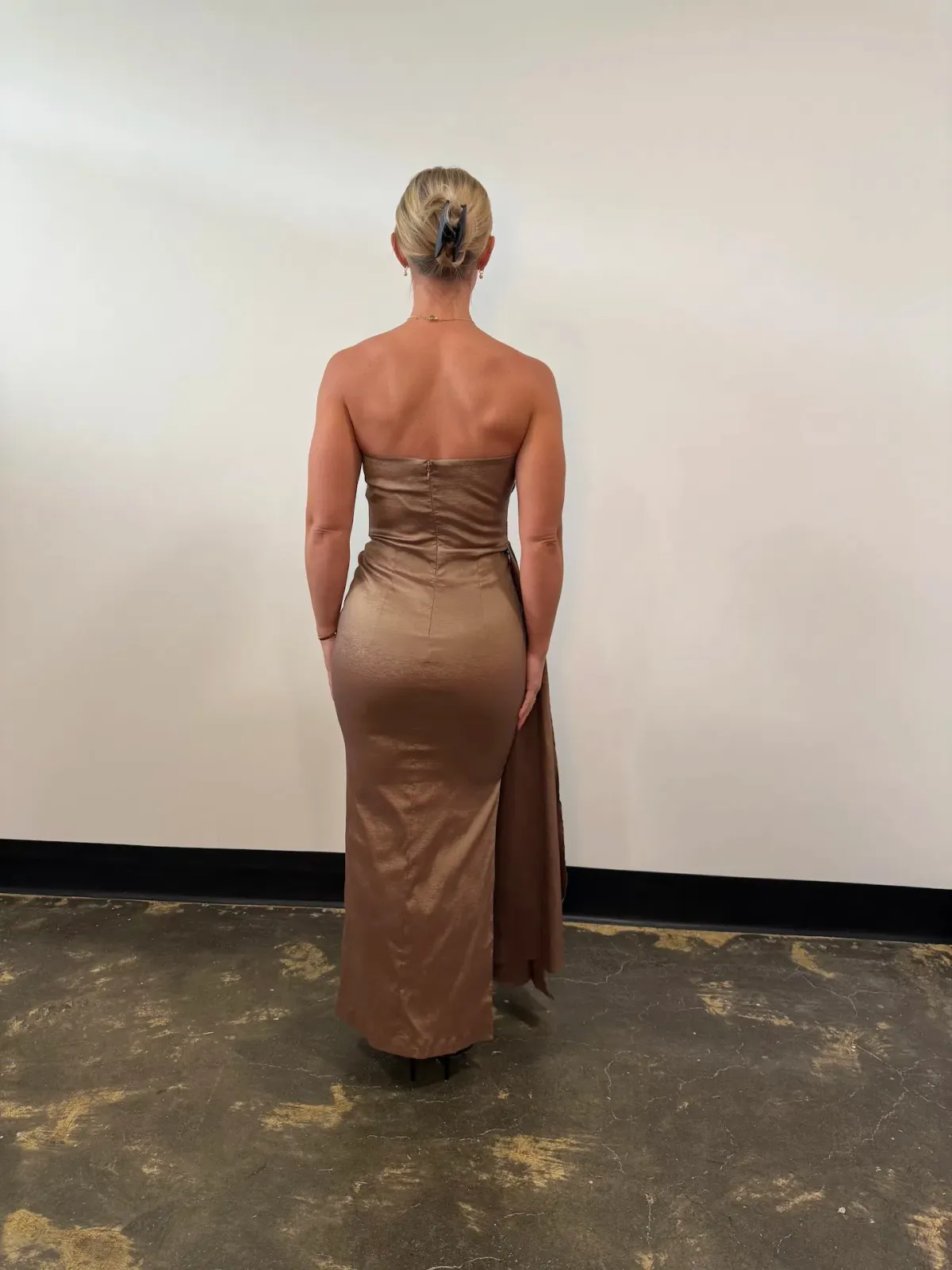 Elle Zeitoune Paulina Maxi Dress Cocoa Size 12 - Image 6