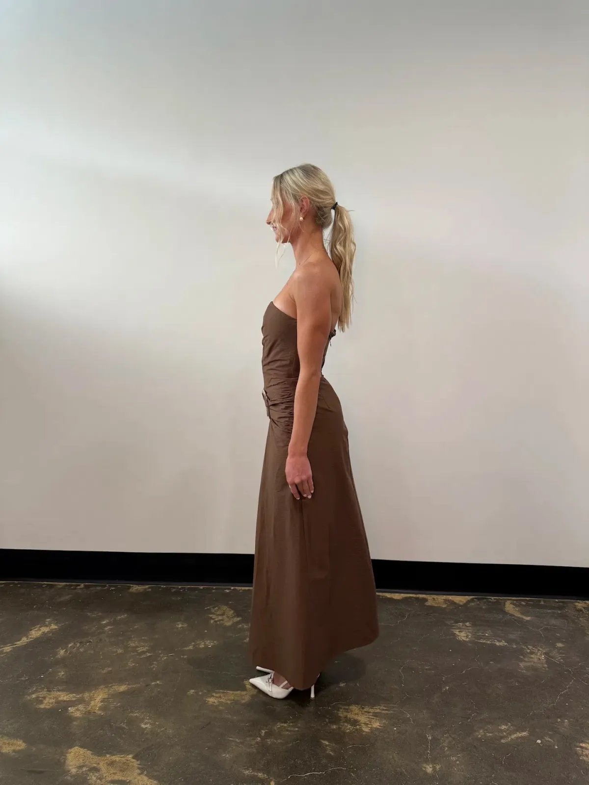 Elle Zeitoune Briella Maxi Chocolate Size 6 - Image 3