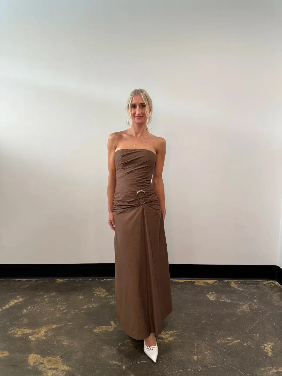 Elle Zeitoune Briella Maxi Chocolate Size 6 - Image 2
