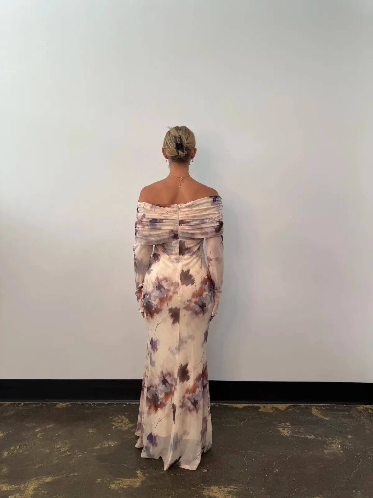 Elle Zeitoune Paige Maxi Dress in Watercolour Bloom Size AU 14 - Image 4