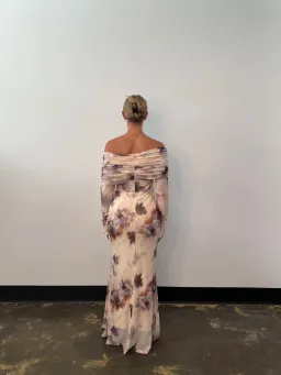 Elle Zeitoune Paige Maxi Dress in Watercolour Bloom Size AU 14 for rent on The Volte - image 4