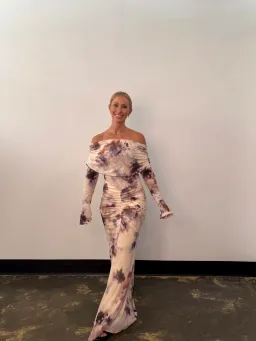 Elle Zeitoune Paige Maxi Dress in Watercolour Bloom Size AU 14 for rent on The Volte - image 2
