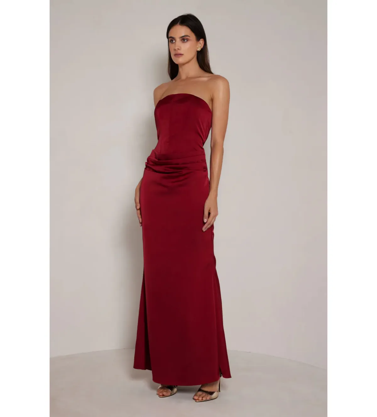 Elle Zeitoune Annie Maxi Gown in Scarlet Size AU 12 - Image 1