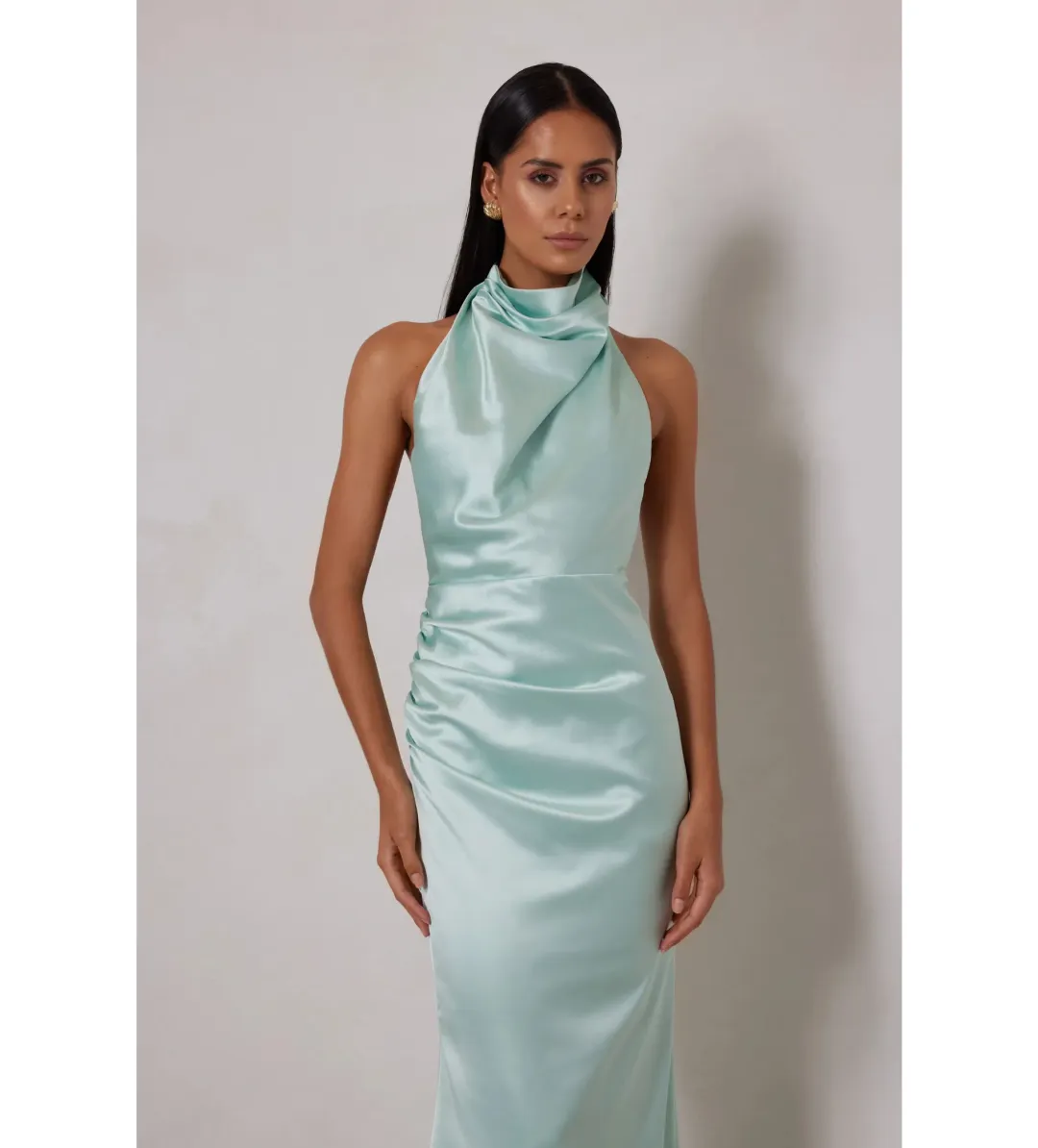 Elle Zeitoune Yvette Maxi Dress Spearmint Size 10 for rent on The Volte - main image