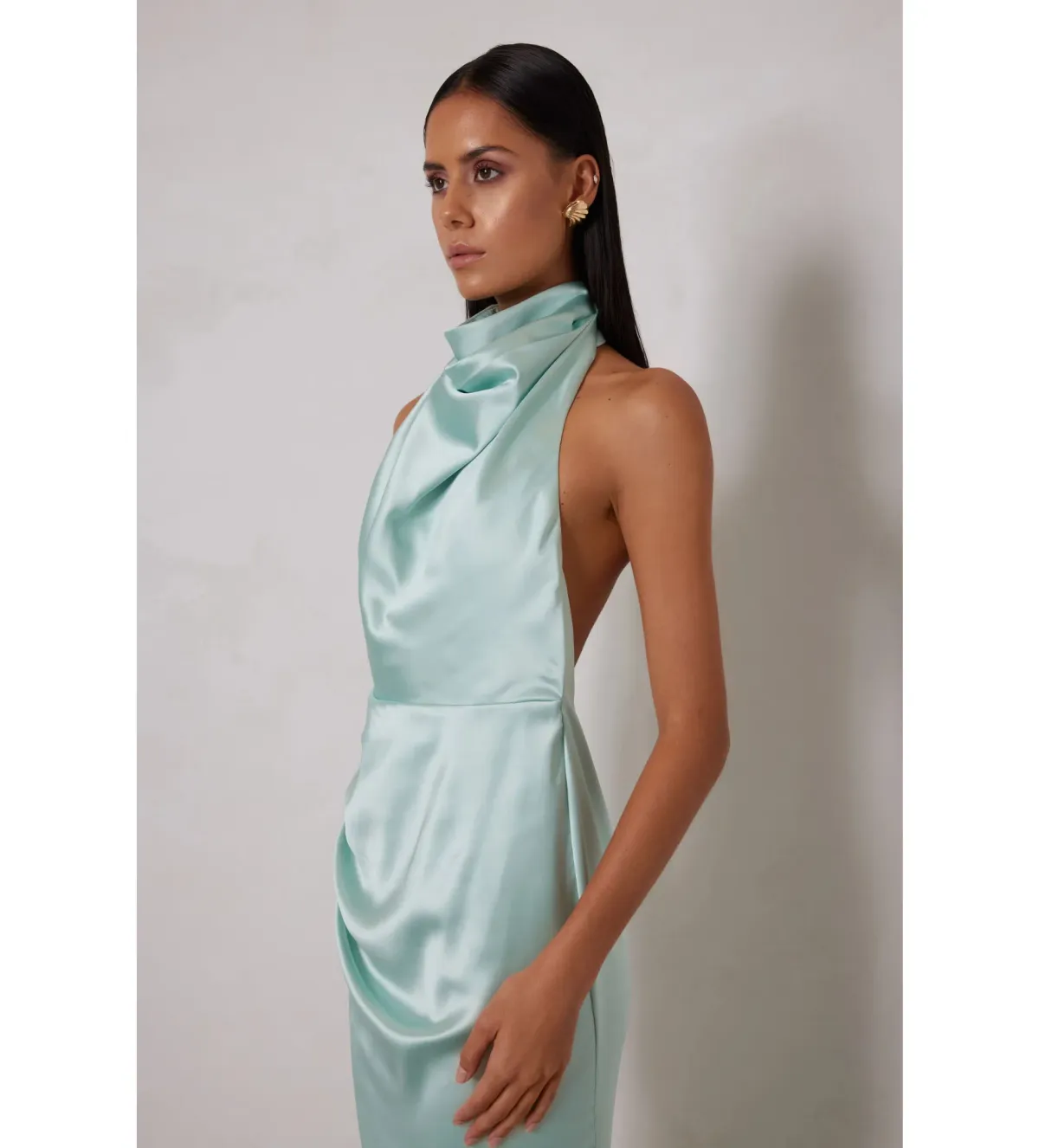 Elle Zeitoune Yvette Maxi Dress Spearmint Size 10 - Image 3
