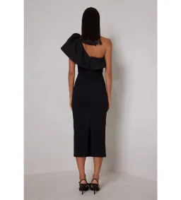 Elle Zeitoune Sharleene Midi Dress Black Size AU 16 for rent on The Volte - image 4