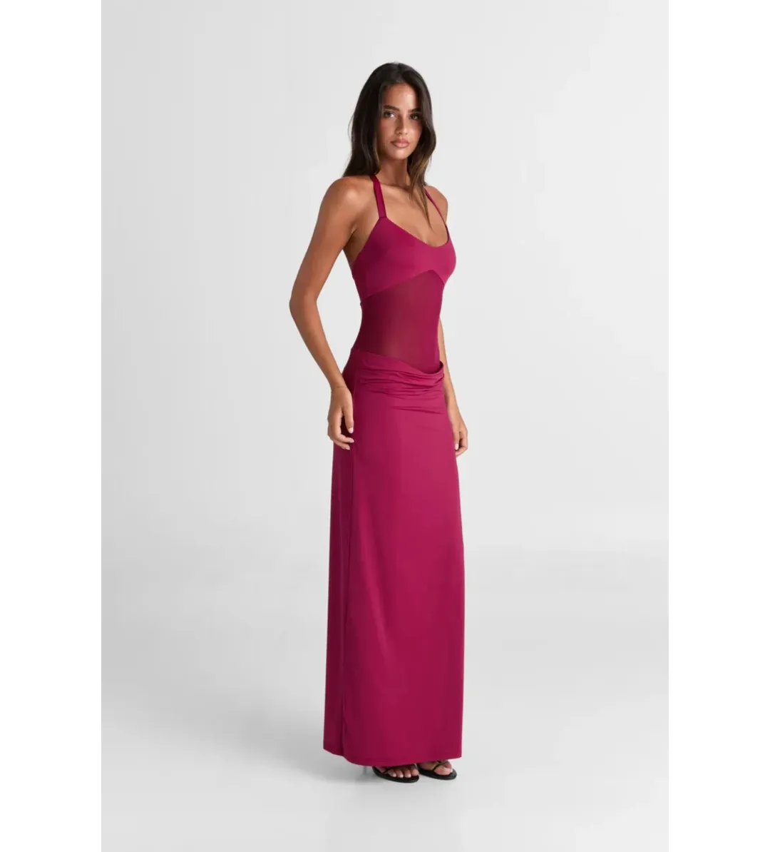 Sasha Therese Sariya Maxi Dress Ruby Size AU 6 for rent on The Volte - main image
