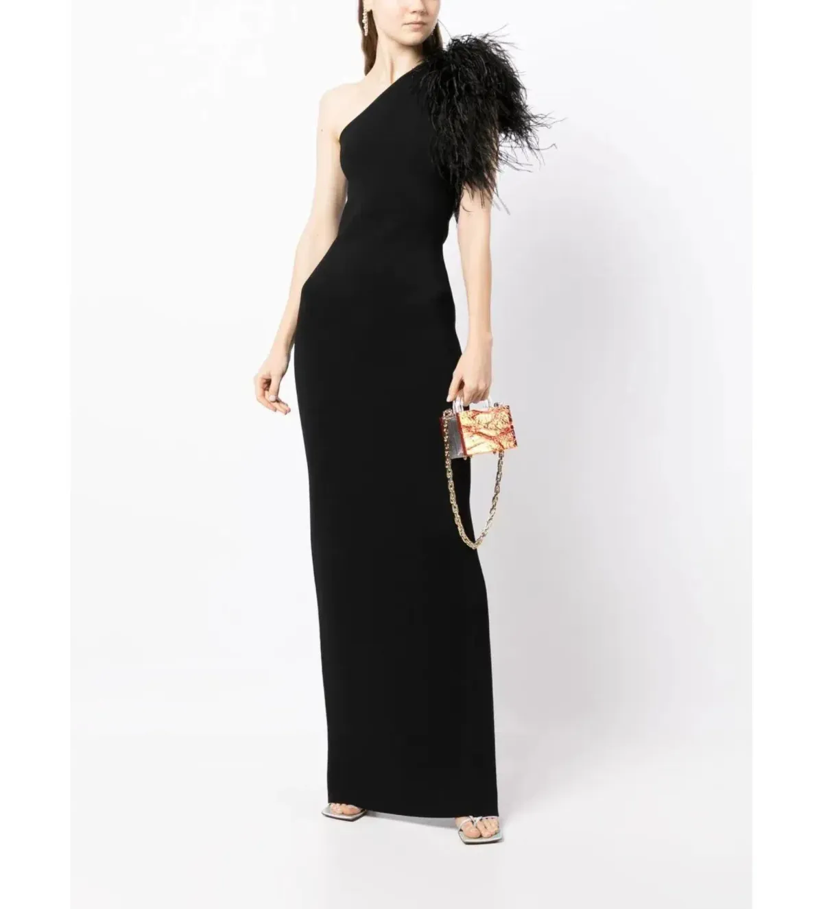 Rachel Gilbert Elcie Gown Black Size 10 for rent on The Volte - main image