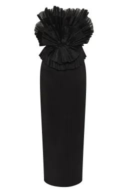 Aje Kira Midi Dress Black Size AU 10 for rent on The Volte - image 8