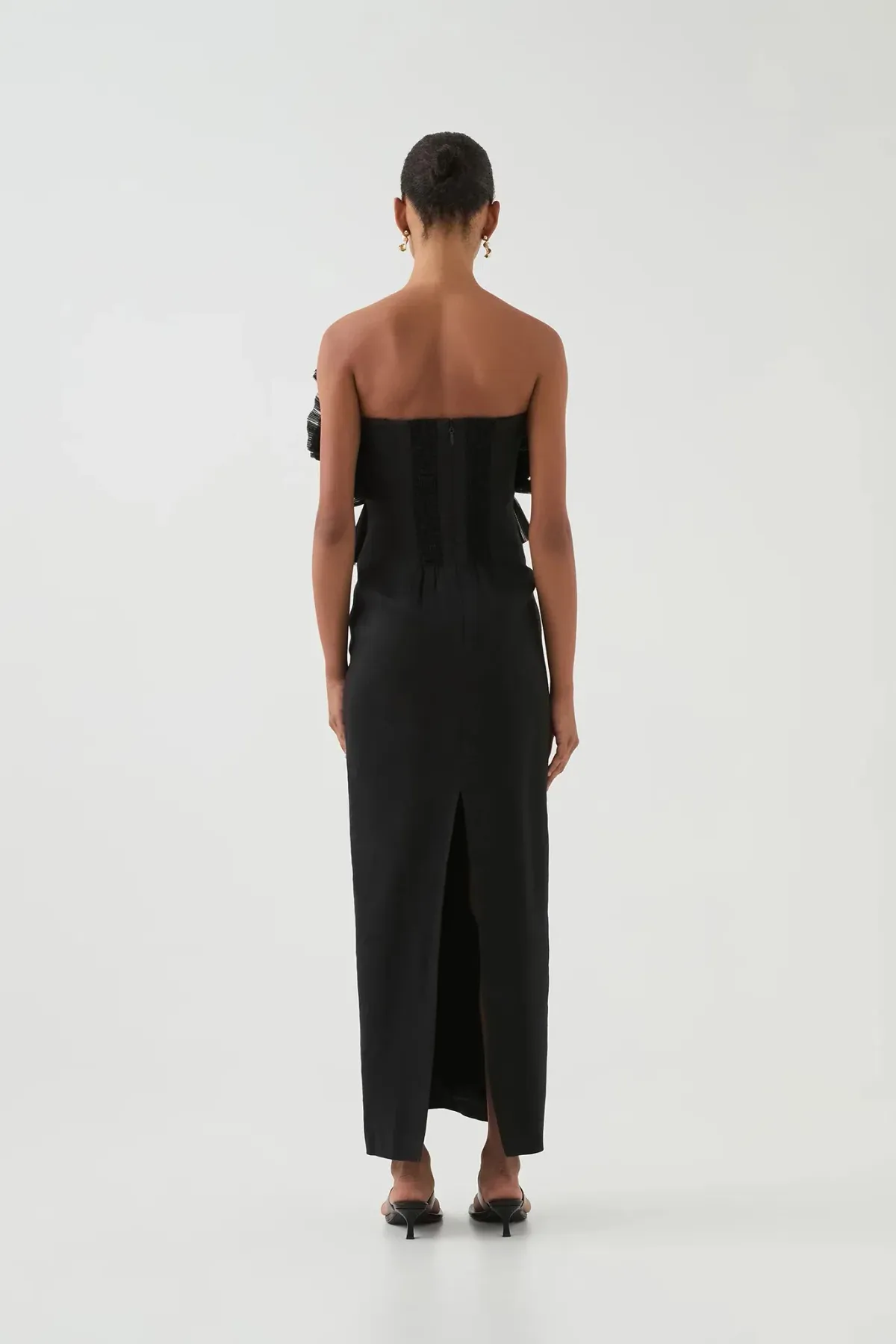Aje Kira Midi Dress Black Size AU 10 - Image 3