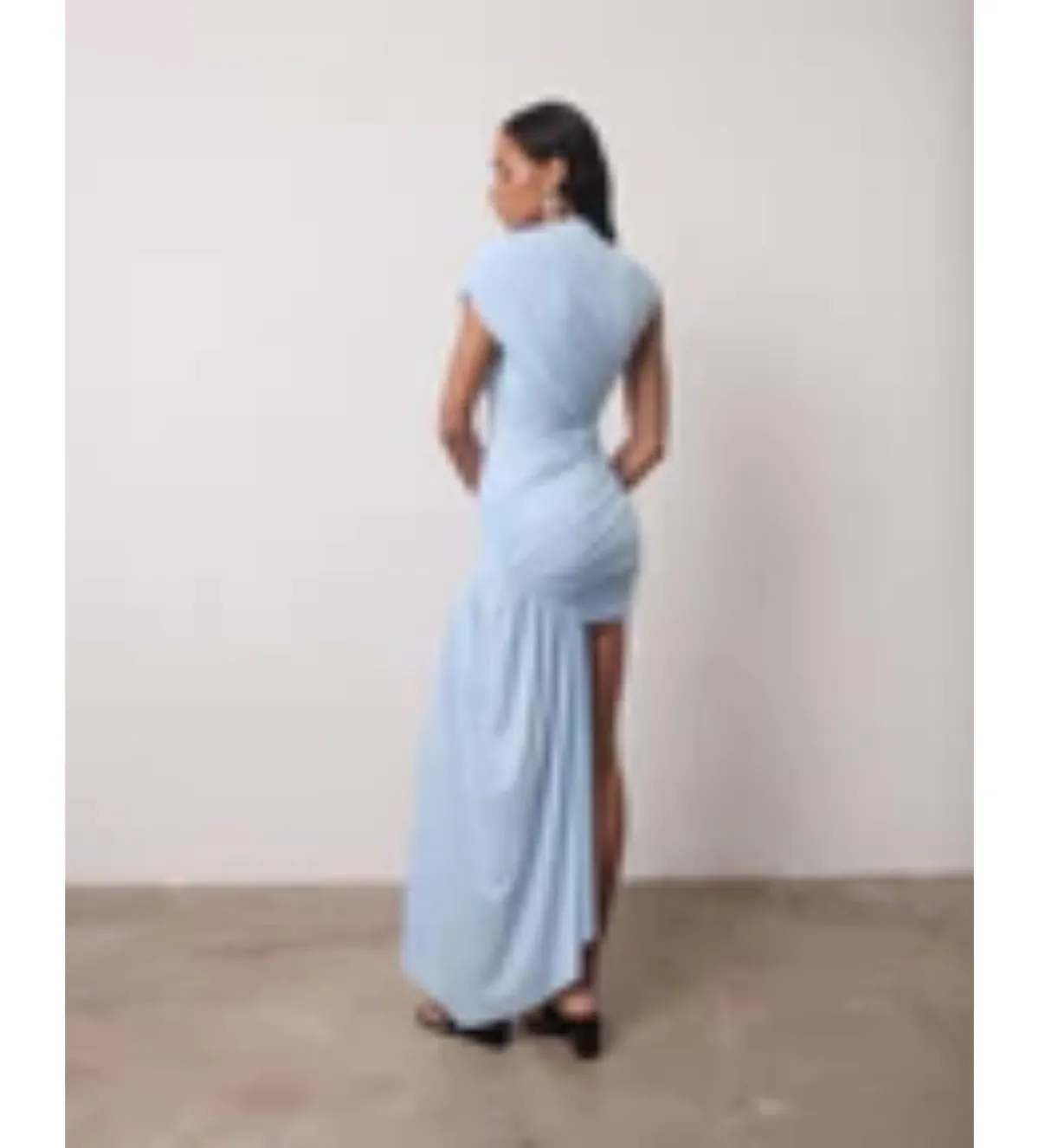 De La Vali Ravenna Mini Dress in Sky Blue Size AU 8 - Image 4