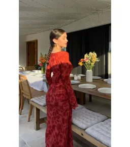 Realisation Par Gia Maxi Dress Red Print Size AU 10 for rent on The Volte - image 6