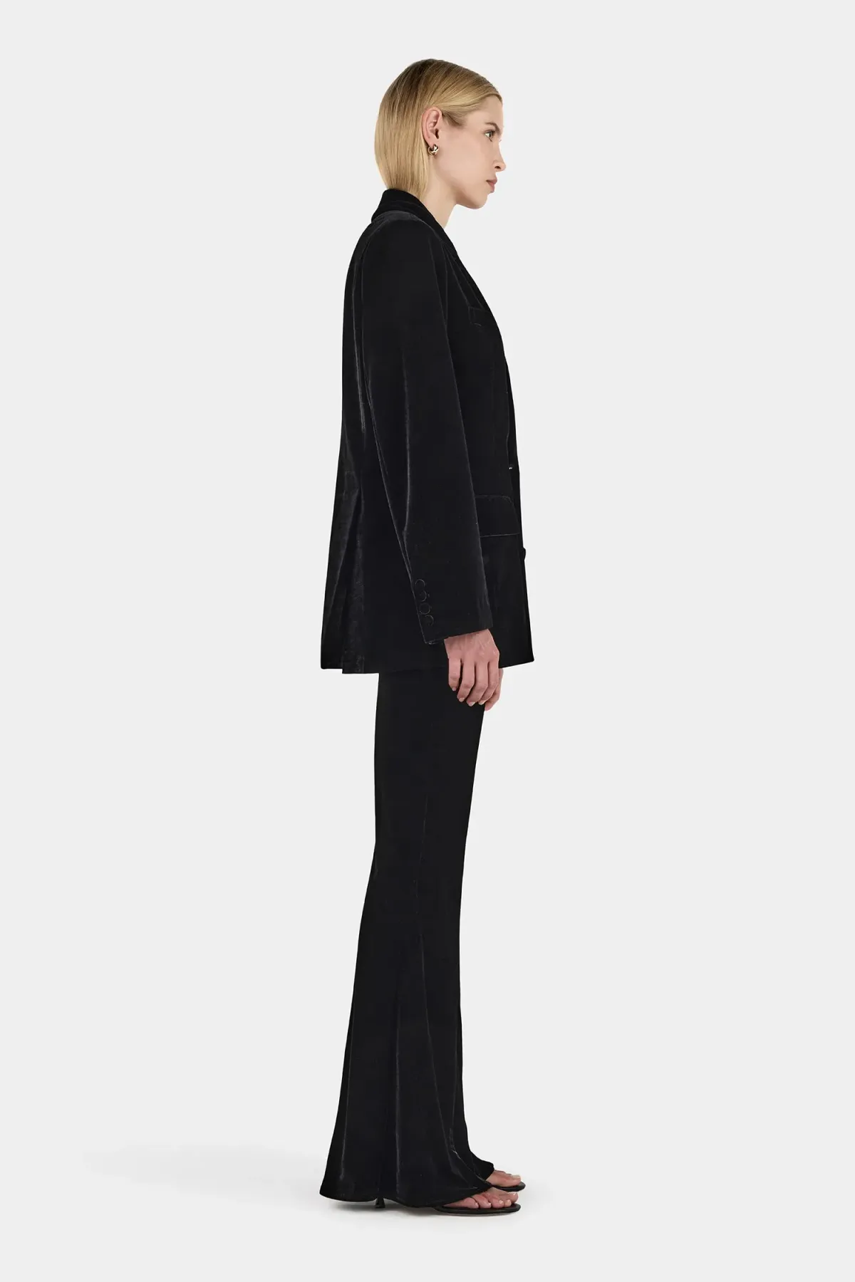 Hansen and Gretel Alistair Velvet Blazer Black Size 12/L - Image 3