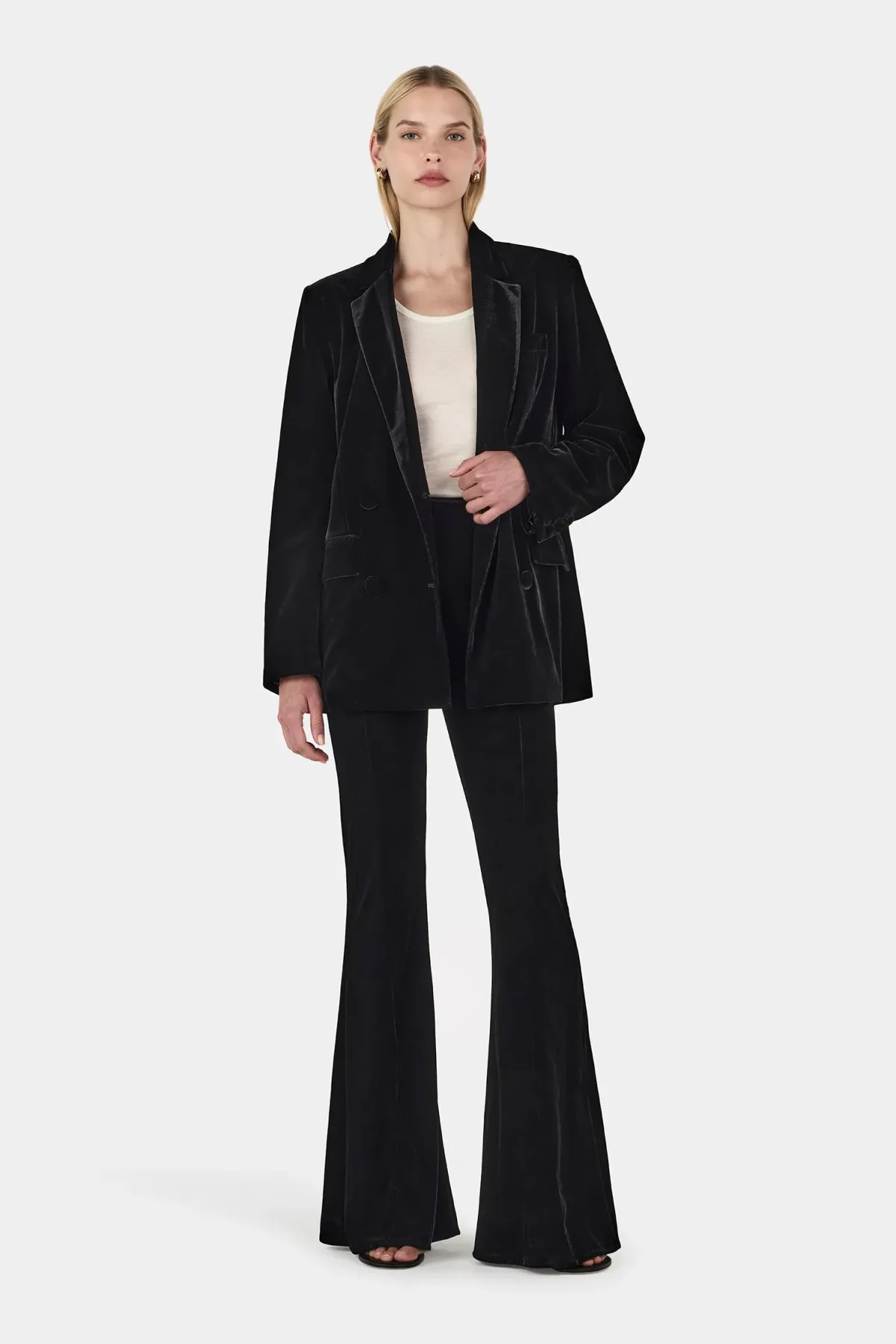 Hansen and Gretel Alistair Velvet Blazer Black Size 12/L - Image 5