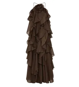 Aje Pandorea Layered Maxi in Carob Size S / AU 8 for rent on The Volte - image 5