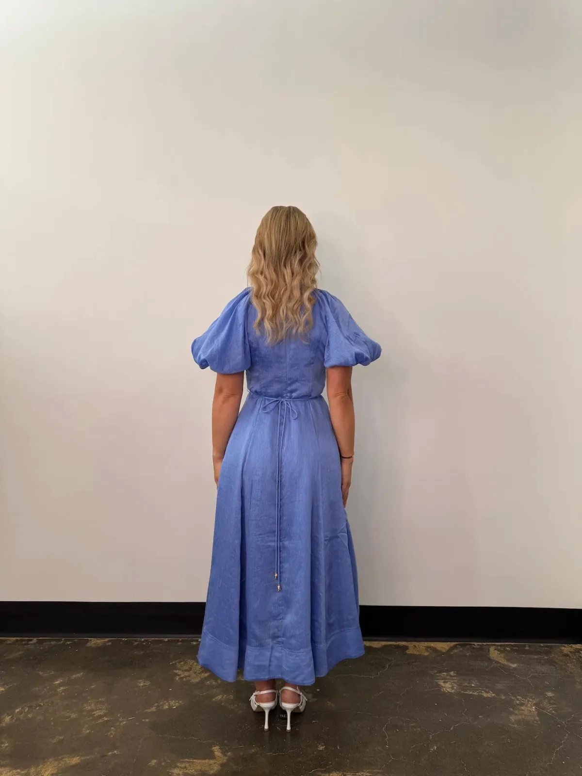 Aje Alma Midi Dress Blue Size 12 - Image 4