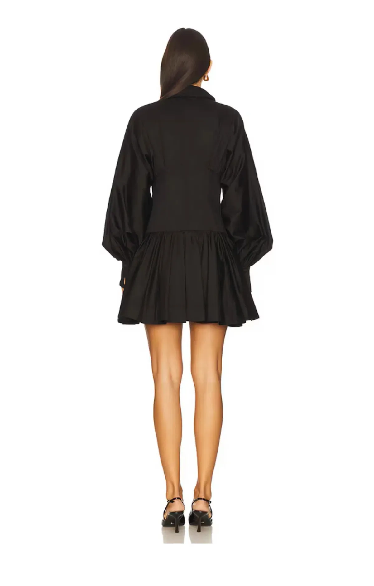 Aje Alexa Long Sleeve Mini Dress in Black Size AU 10 - Image 3