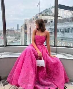 Aje Evangeline Cornelli Maxi Dress in Pink Size 14 for rent on The Volte - image 3