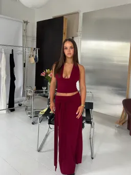 La Marie, Sofia set, Burgandy, Size S for rent on The Volte - image 1
