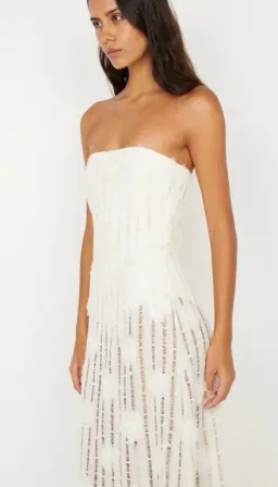 Bec and Bridge Amelie Strapless Dress in Ivory Size 10 for rent on The Volte - image 4
