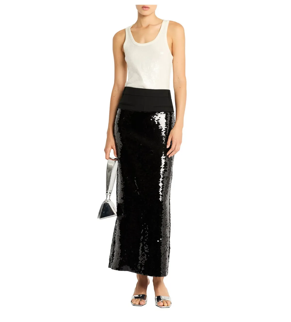 Sass and Bide Deliria Maxi Skirt in Black Size AU 8 for rent on The Volte - main image