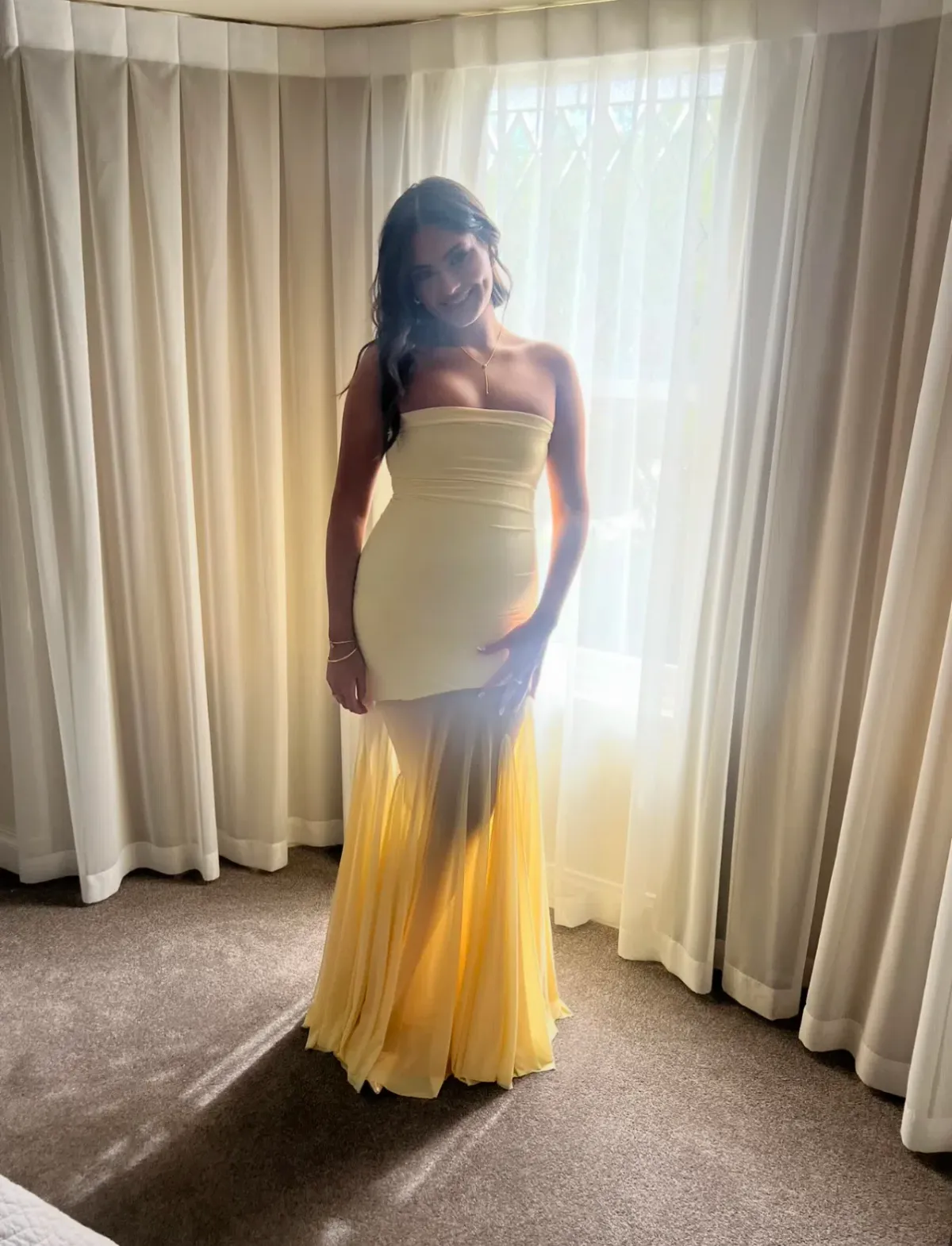 Deme by Gabriella Dalia Gown in Butter Yellow Size 10/M - Image 1