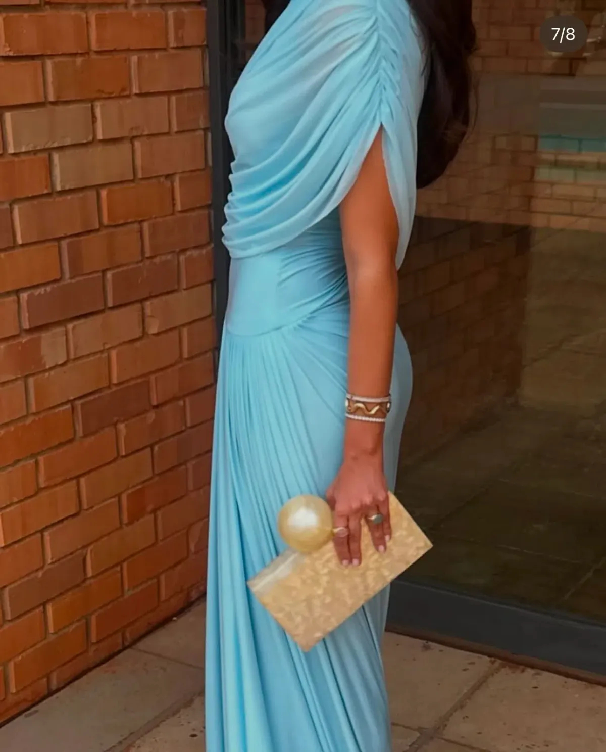 Deme by Gabriella Jasmine Maxi Gown Blue Size 10 - Image 5