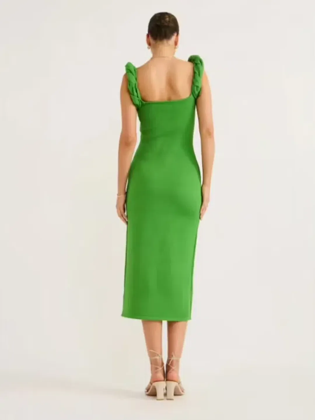 Rachel Gilbert Rosetta Dress Midi Green Size AU 12 for rent on The Volte - main image
