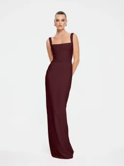 Effie Kats Marbella Gown Wine Size AU 12 for rent on The Volte - image 1
