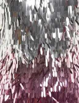 Leo Lin Taylor Sequin Maxi Dress Metallic Pink and Silver Size AU 10 for rent on The Volte - image 3