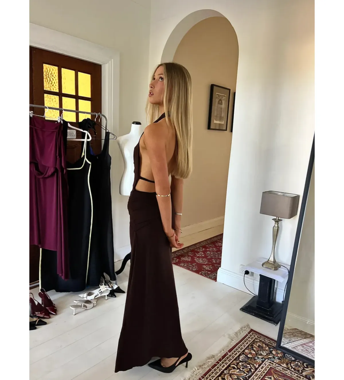 LaMarie Nadia Gown Maxi Dress in Brown Size XS / AU 6 - Image 3
