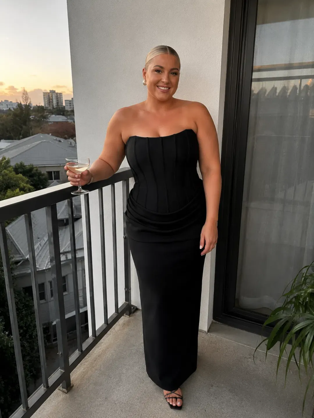 Eliya The Label Hilda Gown Black Size 14 for rent on The Volte - main image