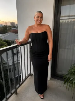 Eliya The Label Hilda Gown Black Size 14 for rent on The Volte - image 1