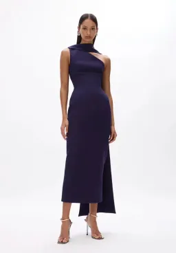 Rachel Gilbert Clara Midi Dress in Dark Indigo Size 0/AU6 for rent on The Volte - image 2