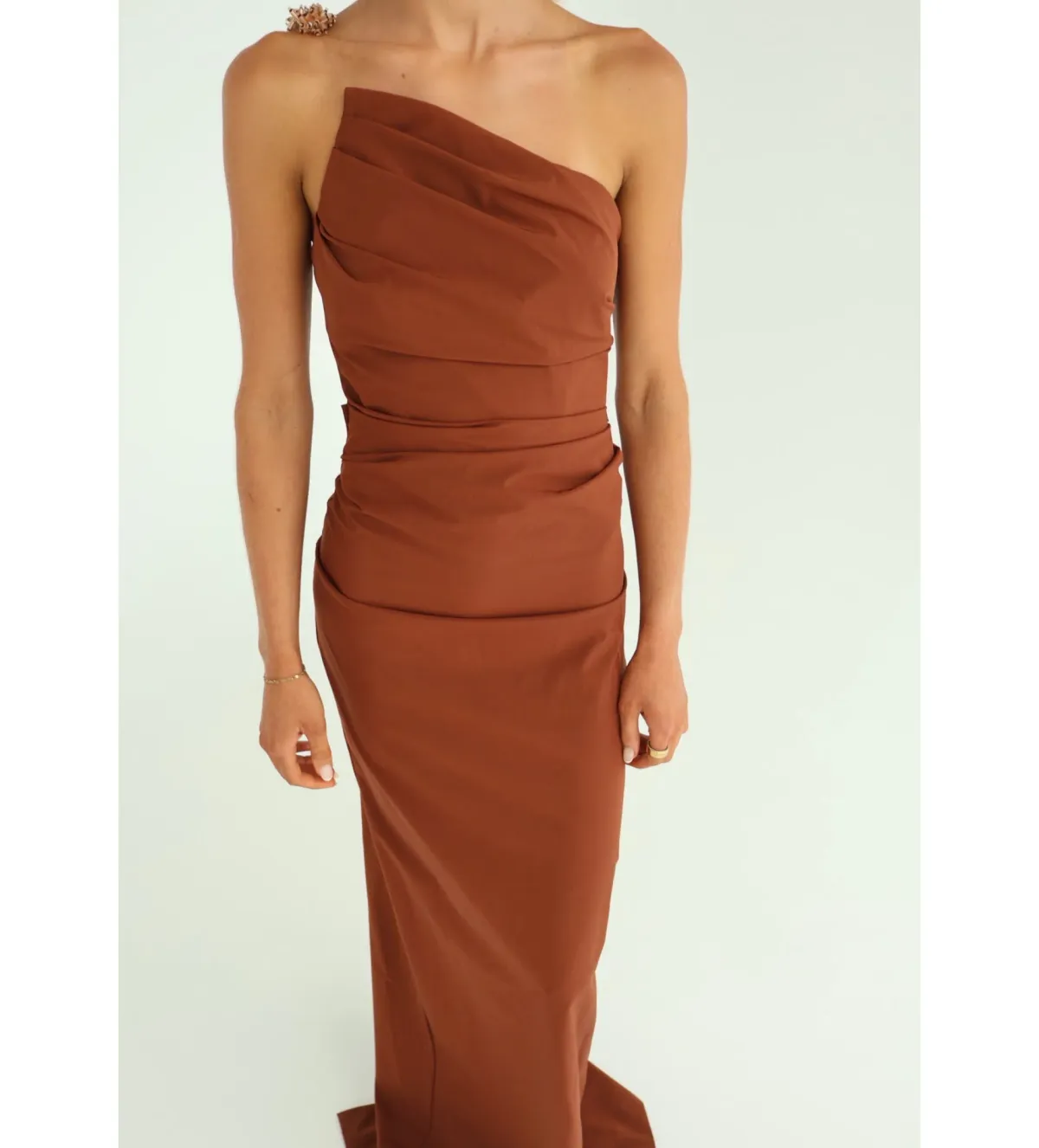 Rachel Gilbert Antoinne Gown in Brown Size 0 / AU6 - Image 3
