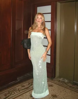 Fait Par Foutch Elizabeth Maxi Dress in Malachite Size 6/XS for rent on The Volte - image 1